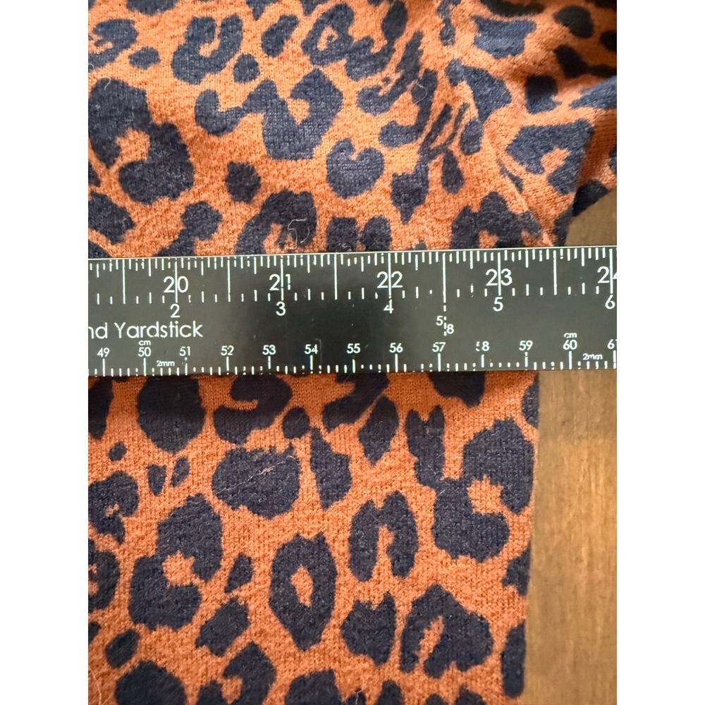 Sanctuary Cardigan Womens M Rust Orange Leopard Open Front XT9076D26JB1R - Picture 5 of 6